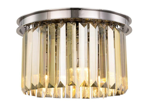 Elegant Lighting Sydney 3 Light Flush Mount Model: 1238F16MB/RC