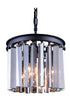 Elegant Lighting Sydney 3 Light Pendant Model: 1208D12PN-GT/RC