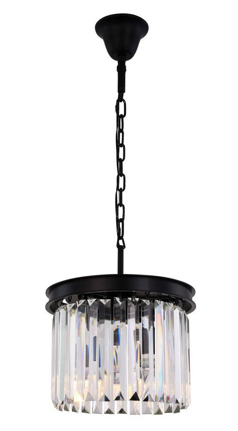 Elegant Lighting Sydney 3 Light Pendant Model: 1238D12MB/RC