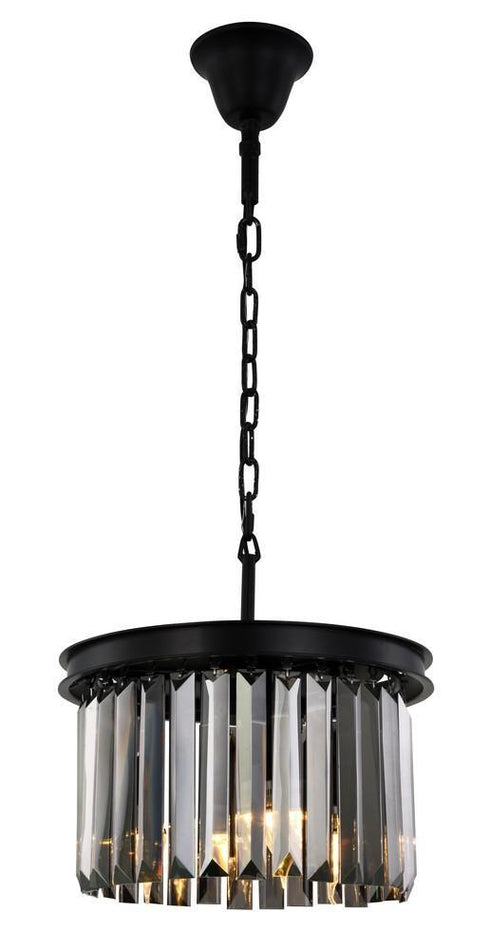 Elegant Lighting Sydney 3 Light Pendant Model: 1238D16MB/RC