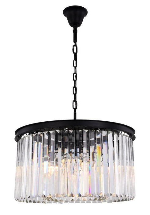 Elegant Lighting Sydney 8 Light Chandelier Model: 1238D26MB/RC