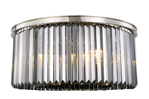 Elegant Lighting Sydney 8 Light Flush Mount Model: 1238F31MB/RC