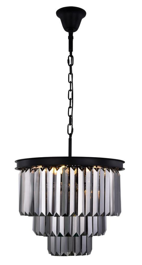 Elegant Lighting Sydney 9 Light Chandelier Model: 1231D20MB/RC