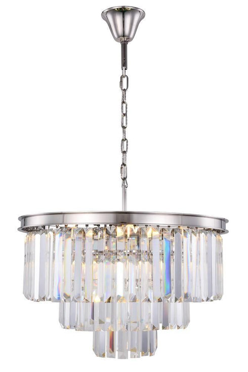 Elegant Lighting Sydney 9 Light Chandelier Model: 1231D26MB/RC