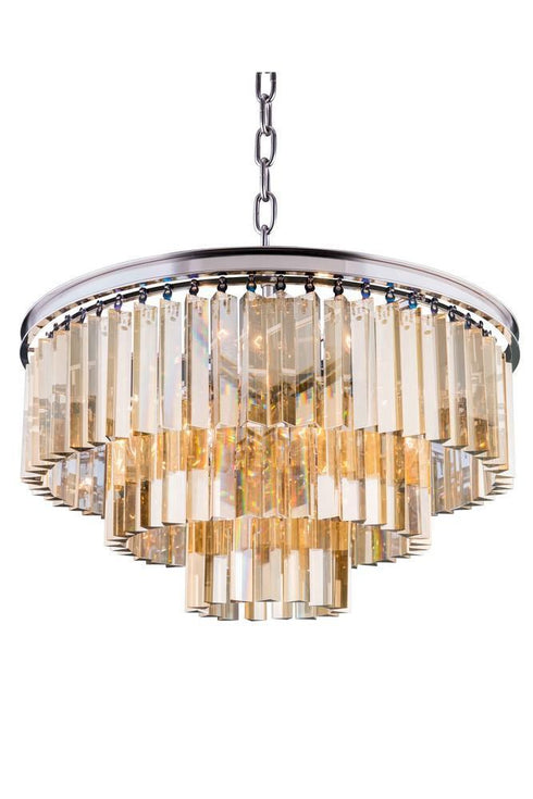Elegant Lighting Sydney 9 Light Pendant Model: 1201D26MB/RC