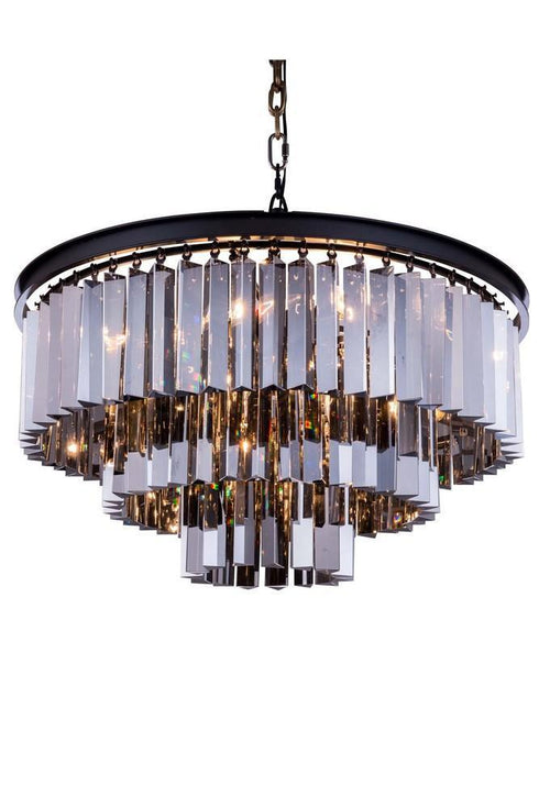 Elegant Lighting Sydney 9 Light Pendant Model: 1201D26MB/RC
