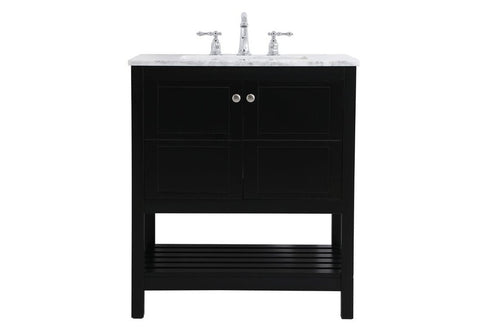 Elegant Lighting Thalen 30 Inch Single Bathroom Vanity In Gray Model: VF16530GR
