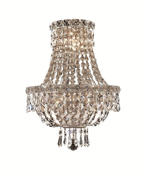Elegant Lighting Tranquil 14 Light Sconce Model: V2528W12C/SS