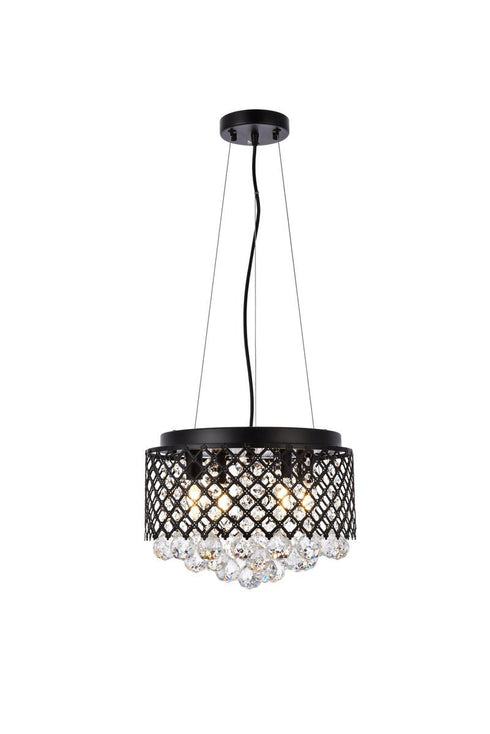Living District Tully 4 Light Pendant Model: LD520D10BK