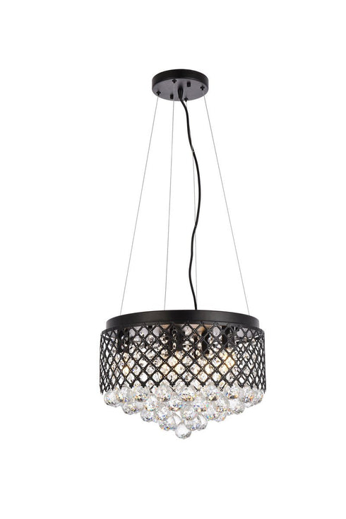 Living District Tully 4 Light Pendant Model: LD520D10BK