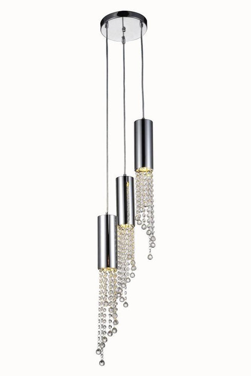 Elegant Lighting V2057D3R/RC Niagara Pendant