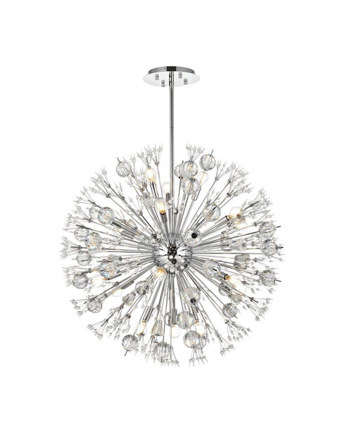 Elegant Lighting Vera 18 Light Pendant Model: 2500D32BK