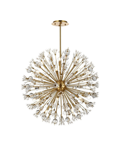 Elegant Lighting Vera 24 Light Pendant Model: 2500D38SG