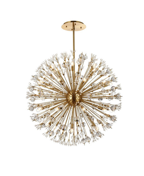Elegant Lighting Vera 32 Light Pendant Model: 2500D44SG