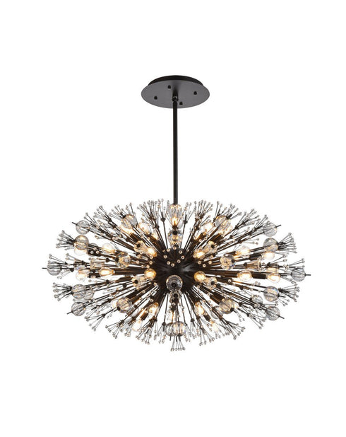 Elegant Lighting Vera 38 Light Pendant Model: 2500D42BK