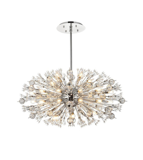 Elegant Lighting Vera 38 Light Pendant Model: 2500D42BK