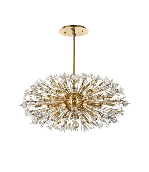 Elegant Lighting Vera 38 Light Pendant Model: 2500D42BK