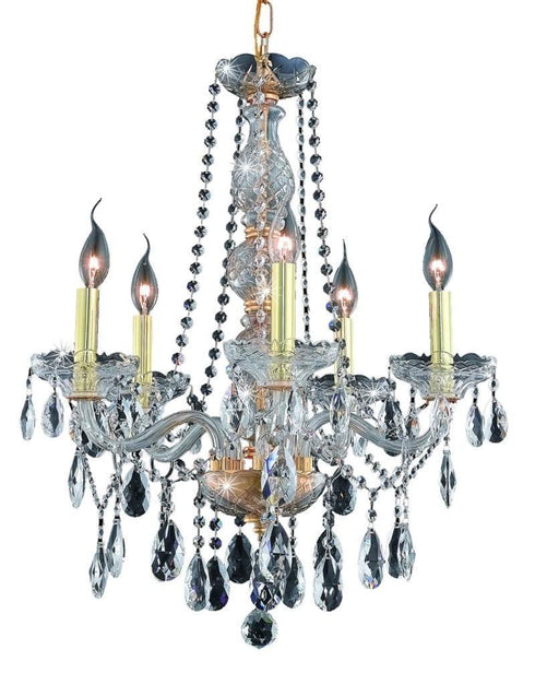 Elegant Lighting Verona 5 Light Chandelier Model: 7955D21C/RC