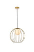 Living District Wetzel 1 Light Pendant Model: LD2345BK
