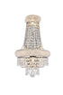Elegant Lighting 4 Light Primo 4 Light Chrome Wall Sconce Clear Royal Model: V1803W12SC/RC