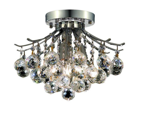 Elegant Lighting Wiley 3 Light Flush Mount Model: V8000F12C/EC
