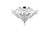 Elegant Lighting Wiley 4 Light Flush Mount Model: V2011F20DB/RC