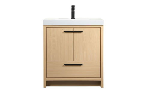 Elegant Decor Wyatt 24 Inch Single Bathroom Vanity In Walnut Model: VF46024MWT