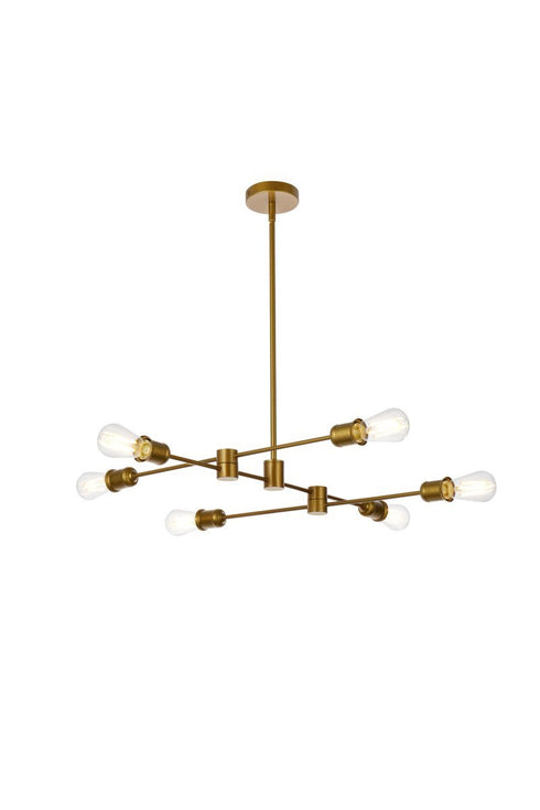Living District Xavier 6 Light Pendant Model: LD7051D31BK