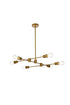 Living District Xavier 6 Light Pendant Model: LD7051D31BK