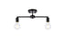 Living District Zane 2 Light Flush Mount Model: LD2348BK