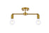 Living District Zane 2 Light Flush Mount Model: LD2348BK