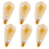 Elitco Lighting LED St18 Light Bulb 2200k 360° Cri80 Etl Model: ST18LED101-6PK