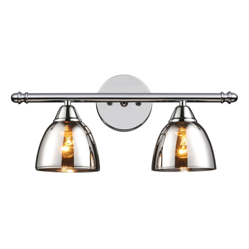 Elk Reflections 2 Light Vanity Lamp In Polished Model: 10071/2