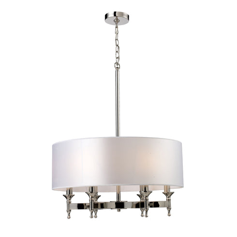 Elk 10162/6 Pembroke 6 Light Chandelier In Polished Nickel