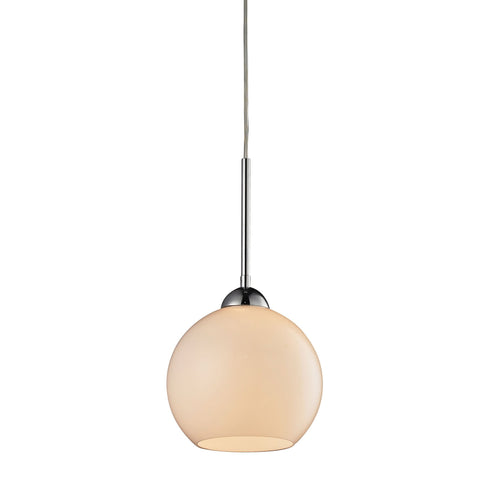 Elk 10240/1WH Cassandra 1 Light Pendant In Polished Chrome