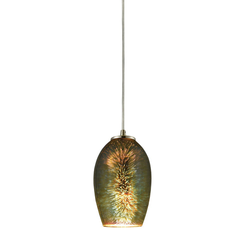 Elk 10506/1 Illusions 1 Light Pendant In Satin Nickel