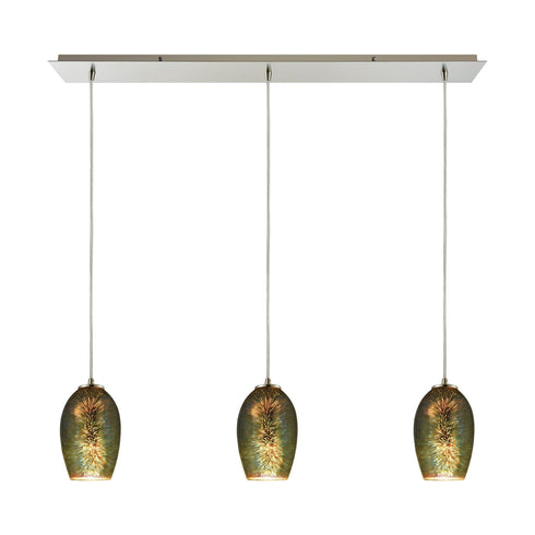 Elk 10506/3LP Illusions 3 Light Pendant In Satin Nickel
