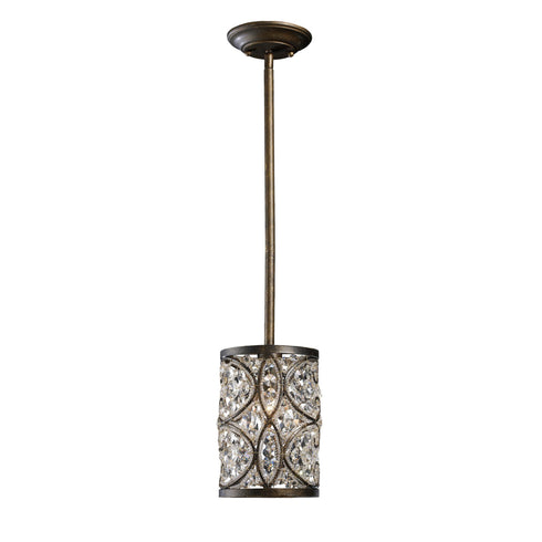 Elk 11285/1 Amherst 1 Light Pendant In Antique Bronze