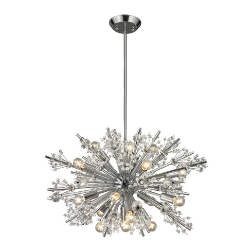 Elk 11751/19 Starburst 19 Light Chandelier In Polished Chrome