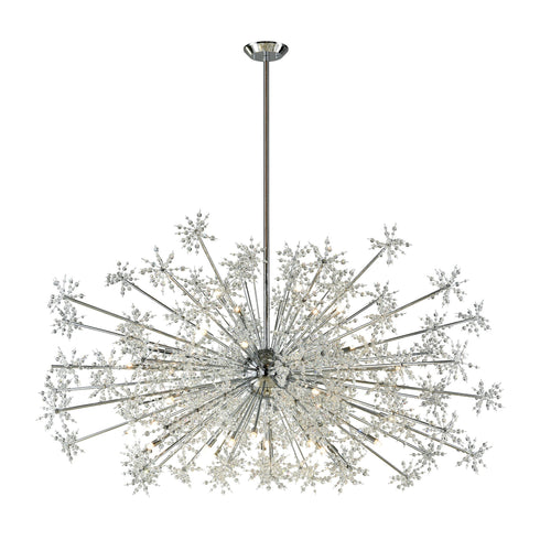 Elk 11897/30 Snowburst 30 Light Chandelier In Polished Chrome