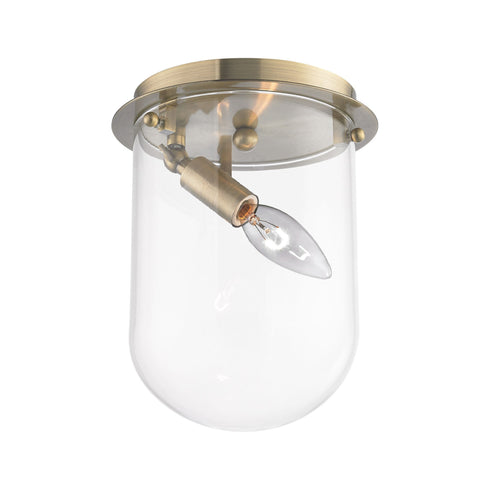 Elk 14360/1 Lightway 1 Light Flush In Antique Brass