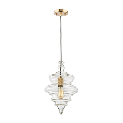 Elk Feelix 1 Light Pendant In Polished Gold Model: 14451/1