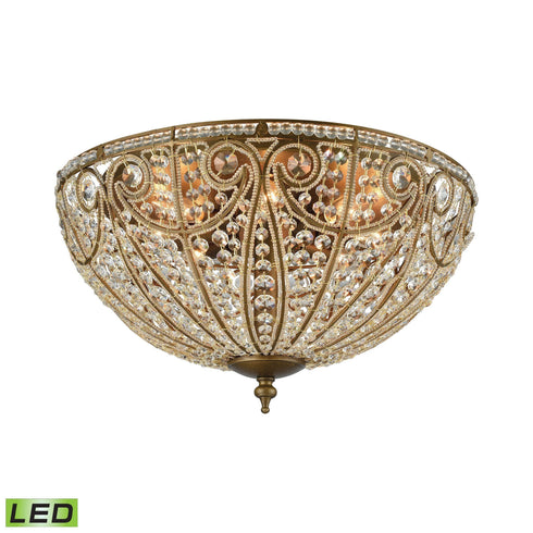 Elk 15963/8-LED Elizabethan 8 Light Led Flush In Dark Bronze