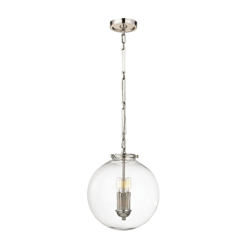 Elk Gramercy 3 Light Pendant In Polished Nickel Model: 16391/3