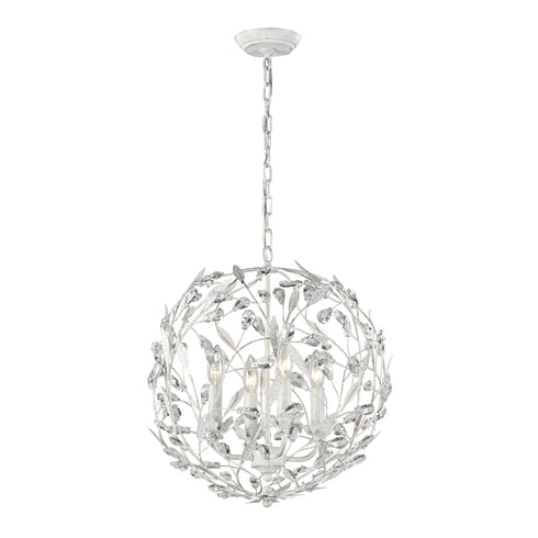 Elk 18124/4 Circeo 4 Light Pendant In Antique White