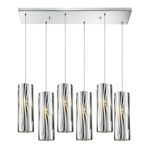 Elk 31078/6RC Chromia 6 Light Pendant In Polished Chrome