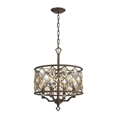 Elk 31096/4 Armand 4 Light Pendant In Weathered Bronze