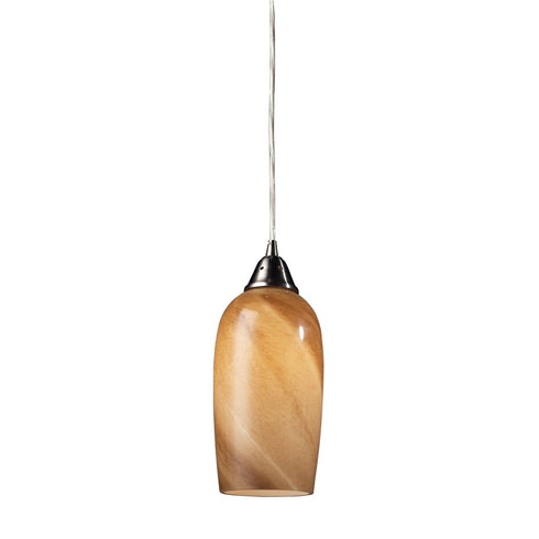 Elk 31137/1 Sandstone 1 Light Pendant In Satin Nickel