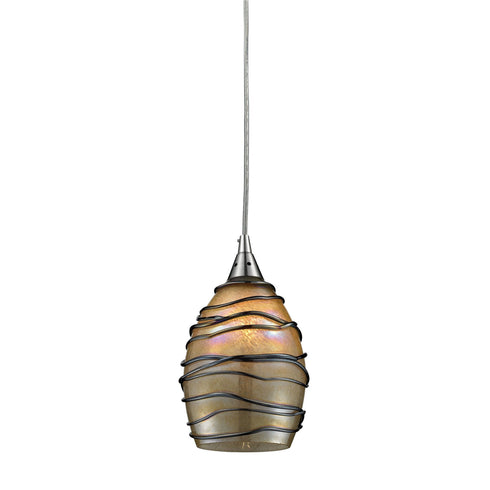 Elk 31142/1-LED Vines 1 Light Led Pendant In Satin Nickel