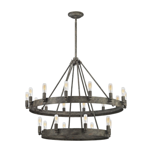 Elk 31823/8+14 Lewisburg 22 Light Chandelier In Malted Rust